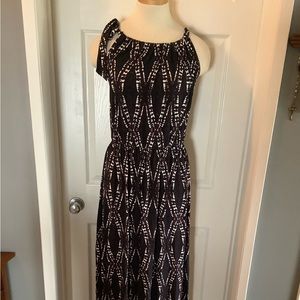 Tie shoulder maxi dress